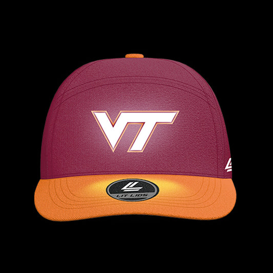 Virginia Tech University Hokies Varsity 6-Panel Lit Lid