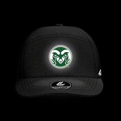 Colorado State Black Collection 6-Panel Lit Lid