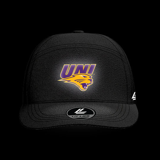 University of Northern Iowa Black Collection 6-Panel Lit Lid