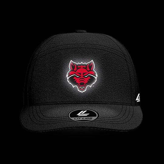 Arkansas State Black Collection 6-Panel Lit Lid