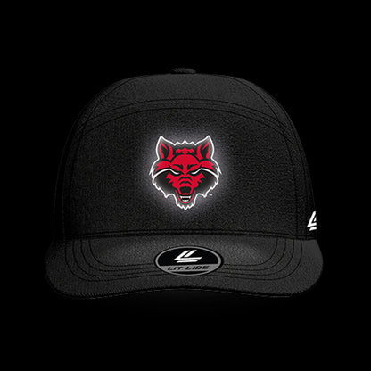 Arkansas State Black Collection 6-Panel Lit Lid