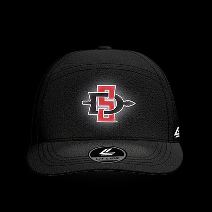 SDSU Black Collection 6-Panel Lit Lid