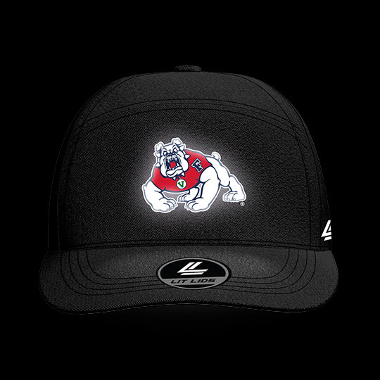 Fresno State University Black Collection 6-Panel Lit Lid