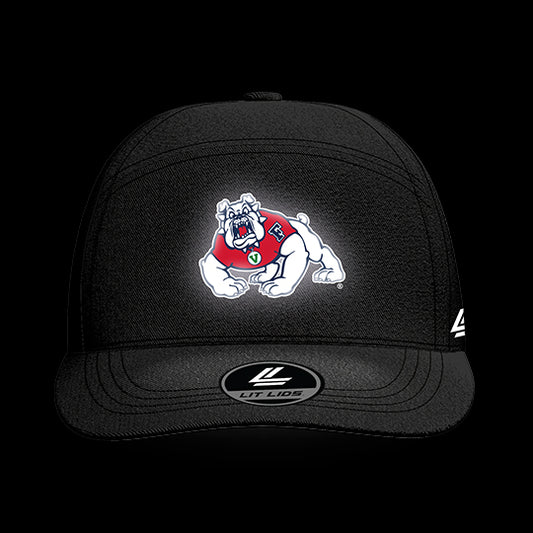 Fresno State University Black Collection 6-Panel Lit Lid