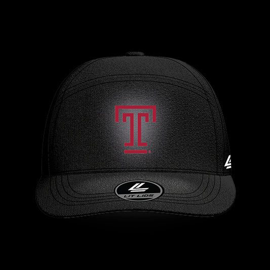 Temple University Black Collection 6-Panel Lit Lid