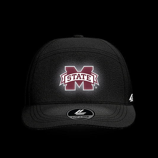 Mississippi State University Black Collection 6-Panel Lit Lid
