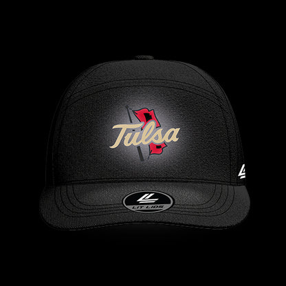 University of Tulsa Black Collection 6-Panel Lit Lid