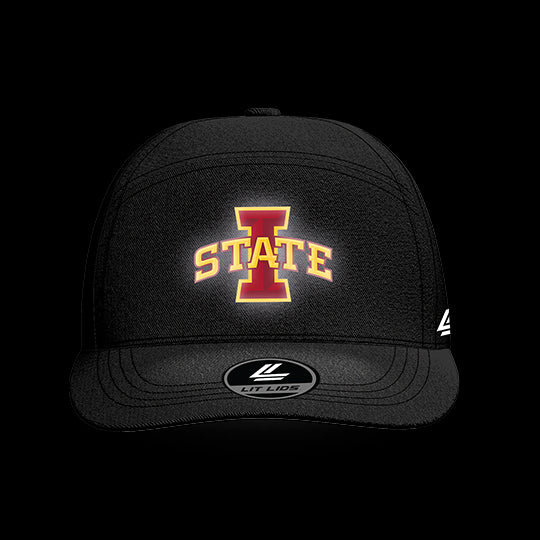 Iowa State University Black Collection 6-Panel Lit Lid