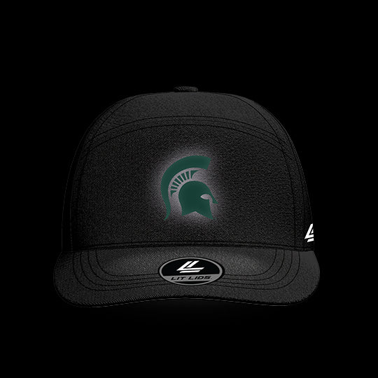 Michigan State University Black Collection 6-Panel Lit Lid