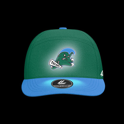 Tulane University Green Waves Varsity 5-Panel Lit Lid
