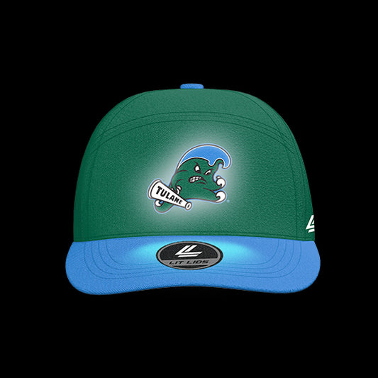 Tulane University Green Waves Varsity 5-Panel Lit Lid