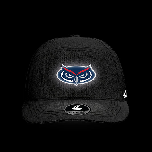 Florida Atlantic University Black Collection 6-Panel Lit Lid