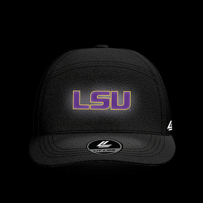 LSU Black Collection 6-Panel Lit Lid