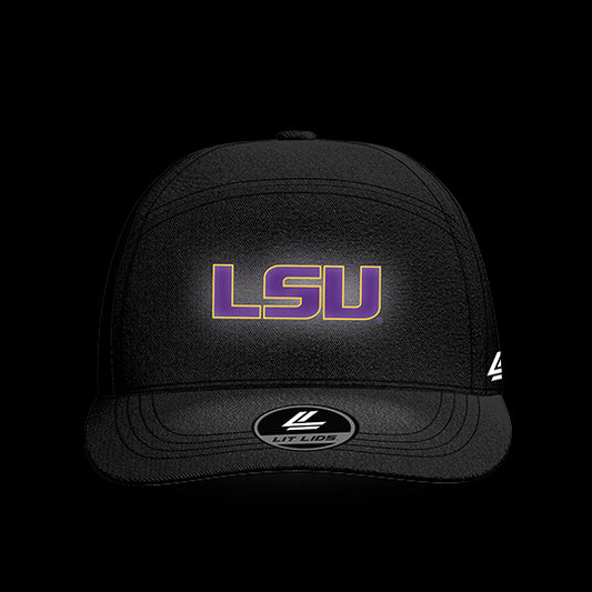 LSU Black Collection 6-Panel Lit Lid