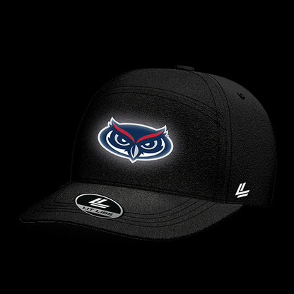 Florida Atlantic University Black Collection 6-Panel Lit Lid
