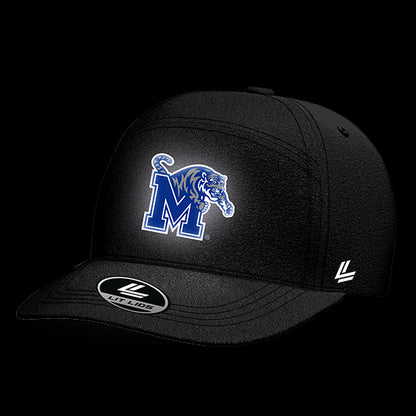 University of Memphis Black Collection 6-Panel Lit Lid