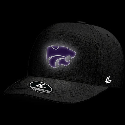 Kansas State University Black Collection 6-Panel Lit Lid