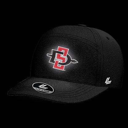 SDSU Black Collection 6-Panel Lit Lid