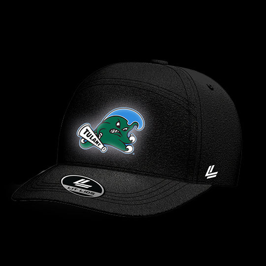 Tulane University Black Collection 6-Panel Lit Lid