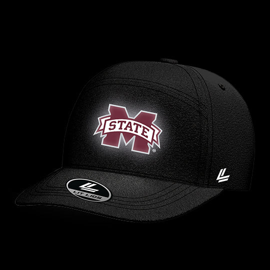 Mississippi State University Black Collection 6-Panel Lit Lid