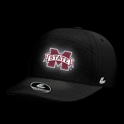 Mississippi State University Black Collection 6-Panel Lit Lid