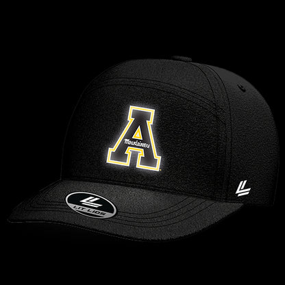 Appalachian State University Black Collection 6-Panel Lit Lid