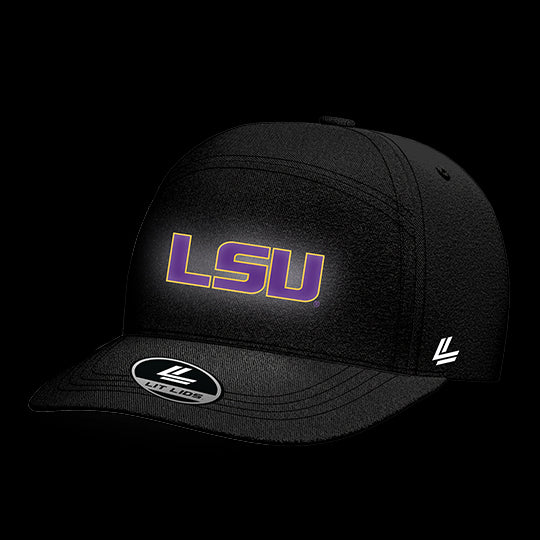 LSU Black Collection 6-Panel Lit Lid