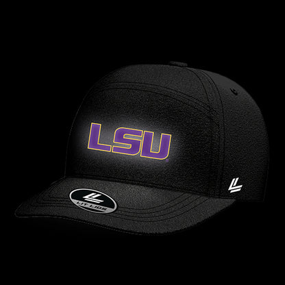 LSU Black Collection 6-Panel Lit Lid