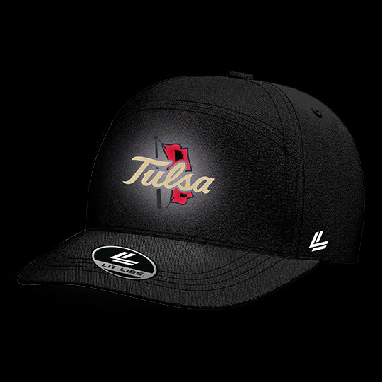 University of Tulsa Black Collection 6-Panel Lit Lid