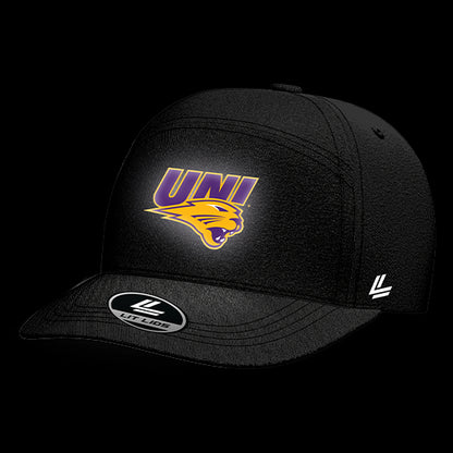 University of Northern Iowa Black Collection 6-Panel Lit Lid