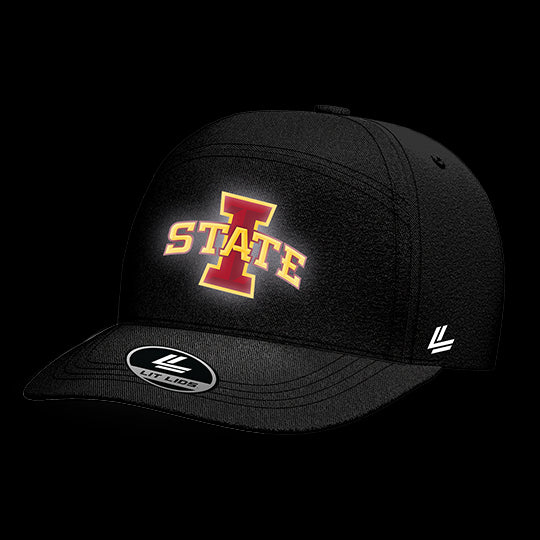 Iowa State University Black Collection 6-Panel Lit Lid