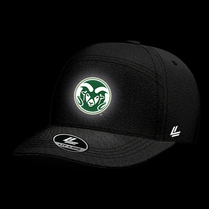 Colorado State Black Collection 6-Panel Lit Lid