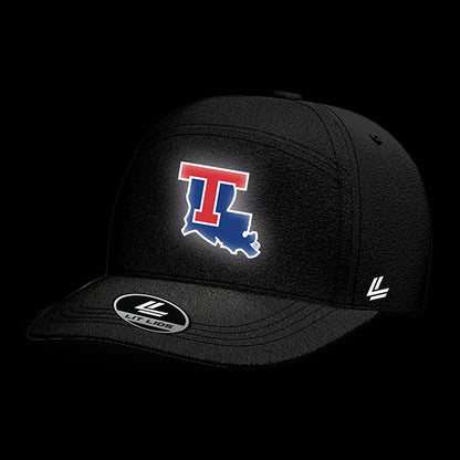 Louisiana Tech University Black Collection 6-Panel Lit Lid