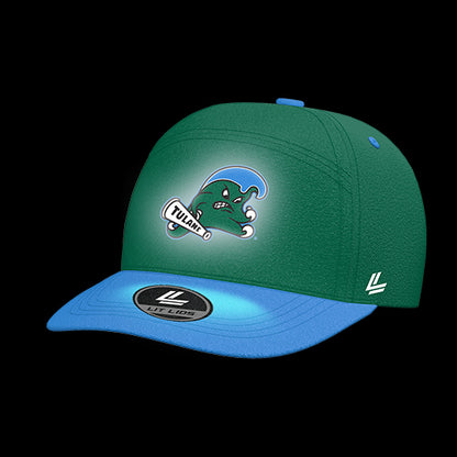 Tulane University Green Waves Varsity 5-Panel Lit Lid