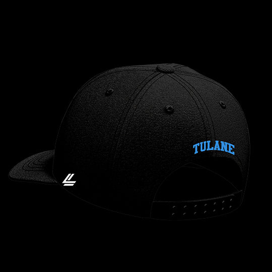Tulane University Black Collection 6-Panel Lit Lid