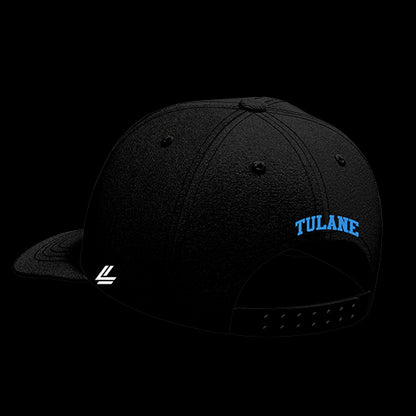 Tulane University Black Collection 6-Panel Lit Lid