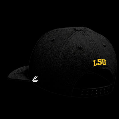 LSU Black Collection 6-Panel Lit Lid