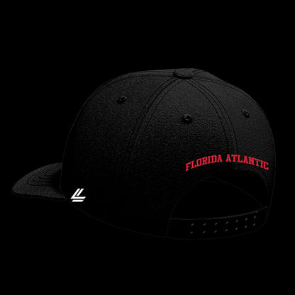 Florida Atlantic University Black Collection 6-Panel Lit Lid