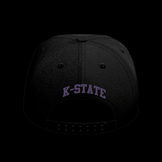 Kansas State University Black Collection 6-Panel Lit Lid