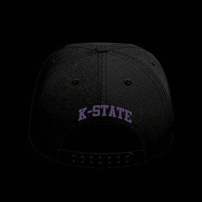 Kansas State University Black Collection 6-Panel Lit Lid