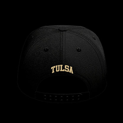 University of Tulsa Black Collection 6-Panel Lit Lid