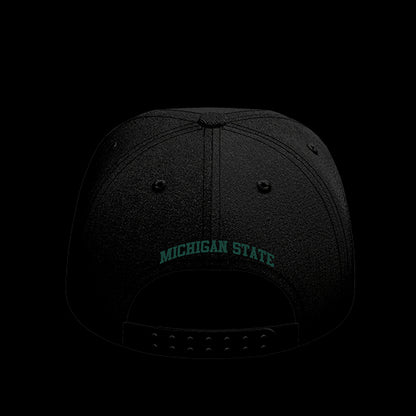 Michigan State University Black Collection 6-Panel Lit Lid