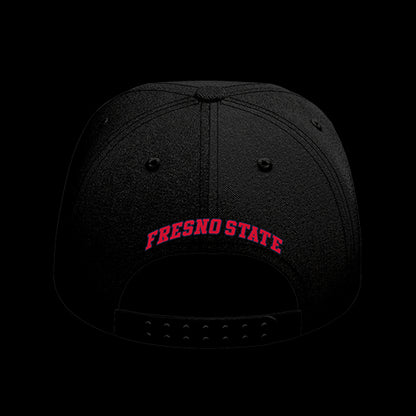 Fresno State University Black Collection 6-Panel Lit Lid