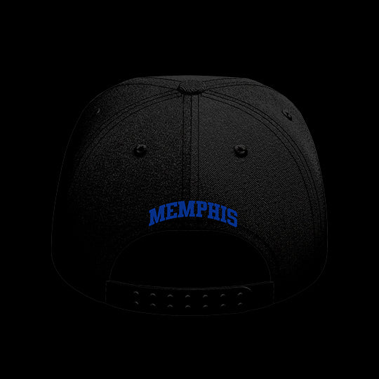 University of Memphis Black Collection 6-Panel Lit Lid