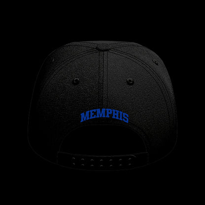 University of Memphis Black Collection 6-Panel Lit Lid