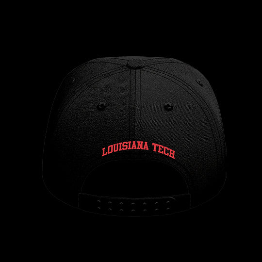 Louisiana Tech University Black Collection 6-Panel Lit Lid